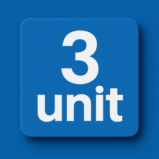 3 units - custom order